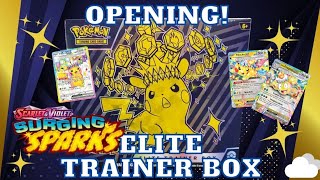 POKEMON  Scarlet amp Violet  Surging Sparks Elite Trainer Box Opening [upl. by Deanne]