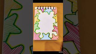 ✨Front pageNotebook Flip through trending art schoolproject viralvideo diy zentangleart easy [upl. by Blynn]