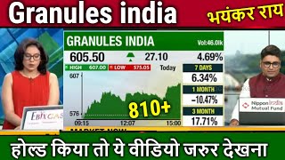 Granules india latest newsgranules india stock analysisgranules india share price target [upl. by Bolme]