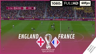 INGLATERRA vs FRANCIA  Mundial Qatar 2022 • Cuartos de final  SimulaciónRealista [upl. by Eirrek]