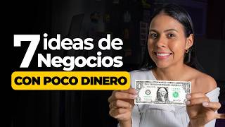 7 NEGOCIOS RENTABLES CON POCO DINERO 😱 [upl. by Enilekaj]