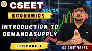 CSEET  Economics  Introduction to Demand amp Supply Lec1 I CS Amit Vohra unacademy cseet cs [upl. by Adlecirg295]