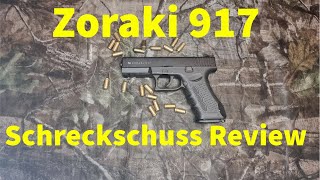 Zoraki 917 9mm Schreckschuss Pistole Review  Test mit Schusstest [upl. by Stanislas]