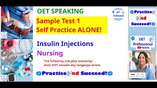 OET Speaking Role Play 1 Nursing Self Practice [upl. by Gris]