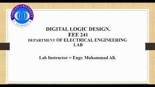 EEE241 DLD Lab 11 SR Latch with NAND and NOR Gates [upl. by Airom287]