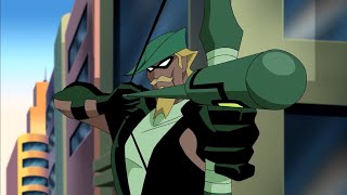 Green Arrow DCAU Fight Scenes  Justice League Unlimited [upl. by Anwahsed]