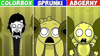 ALL Incredibox MUSTARD Versions  Colorbox VS Sprunki VS Abgerny Comparison [upl. by Laius]