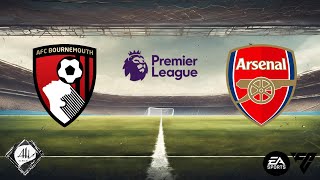 Bournemouth x Arsenal  8 rodada Premier League 2425  EA FC [upl. by Gabrielli]