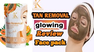 kimayra TAN REMOVAL ORANGE PAPAYA POWDER 🍊 face pack for all skin [upl. by Cleve]