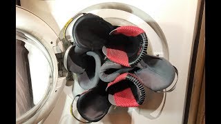 Experiment  Ski Boots  in a Washing Machine  NO centrifuge [upl. by Shipman]