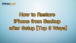 How to Restore iPhone from Backup after Setup Top 3 Ways [upl. by Marika]