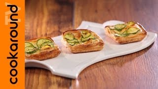 Sfogliette brie e zucchine  Ricetta con pasta sfoglia [upl. by Weidar]