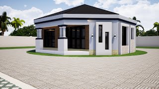 Small and simple house design  8 corner house  10mx10 [upl. by Edgerton]