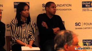 JayZ at Shawn Carter Foundation Press Conference [upl. by Yvor]