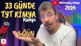 Kimya Bilimi 1  33 Günde TYT Kimya Kampı  9 Sınıf  1 gün [upl. by Lladnor563]