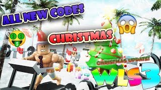 NEW CODES IN WEIGHT LIFTING SIMULATOR 3  WLS 3   Christmas Update   Roblox [upl. by Pilif]