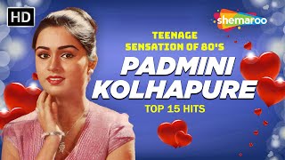 Best Of Padmini Kolhapure  Superhit Bollywood Hindi Romantic Songs  Video Jukebox filmigaane [upl. by Dualc597]