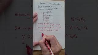 Resistors in Parallel  Physics Equation Derivation [upl. by Ennaehr98]