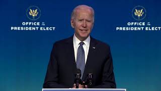 Biden condemns domestic terrorist attack on US Capitol [upl. by Netsrijk263]