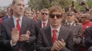 Alonso Raikkonen attend Senna memorial [upl. by Ilehs]