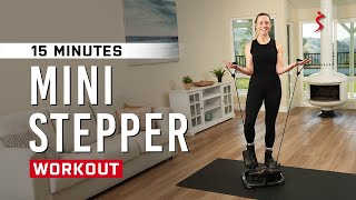 15 Min MINI STEPPER Workout  Strength and Cardio [upl. by Assela204]