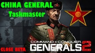 GAMEPLAY CampC Generals 2 BETA  China taskmaster [upl. by Nitnilc]