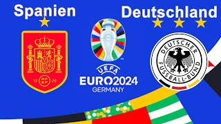 Spanien  Deutschland Ganzes Spiel FussballEuropameisterschaft 2024  Viertelfinale [upl. by Kissner]