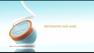 How To Moroccanoil Restorative Hair Mask [upl. by Hairej809]