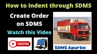 HOW TO INDENT THROUGH SDMS  Indenting Kaise karte hai sdms me  Order create on SDMS sdms indane [upl. by Gib]