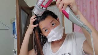 HOW TO REBOND YOUR HAIR AT HOME USING SHISEIDO H1amp2 [upl. by Eneri810]