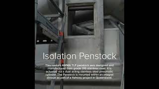 AWMA Isolation Penstock with Pneumatic Actuation [upl. by Aihsenod]