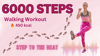 6000 Steps Walking Home Workout  Fun Fat Burn Exercise [upl. by Schultz683]