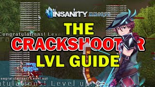 CRACKSHOOTER FAST Leveling Guide  Insanity Flyff [upl. by Einnad]