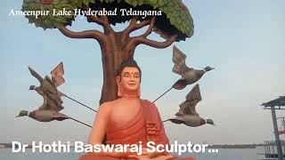 ameenpur Lake sculptor doctor hoth Baswaraj Sculptor Hyderabad [upl. by Horton]