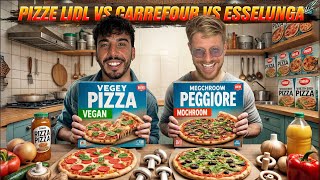 PIZZA CARREFOUR VS PIZZA LIDL VS PIZZA ESSELUNGA  NON CI POSSO CREDERE TROVIAMO DELLE PIZZE ASSURDE [upl. by Nnylg]