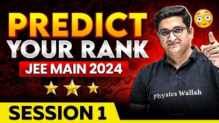 JEE Main 2024 Predict Your Rank for January Attempt 🤫  Expected Marks vs Percentile 🤯 [upl. by Haduj694]