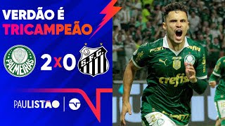 VERDÃO REVERTE A DESVANTAGEM E LEVA O PAULISTÃO PELA TERCEIRA VEZ SEGUIDA PALMEIRAS 2 X 0 SANTOS [upl. by Beaulieu120]