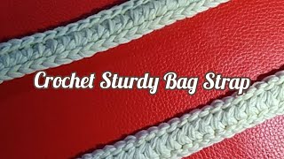 Crochet Strap For Bag  Modified Romanian Cord [upl. by Buckels]