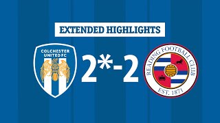 Extended Highlights  Colchester United 22 Reading Us Progress 43 On Penalties [upl. by Armilla]