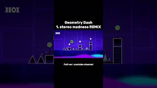 Geometry Dash REMIX  1 stereo madness preview  Made by xeox geometrydash music remix [upl. by Ainnek]