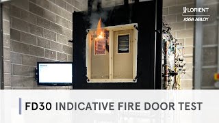 Lorient FD30 Fire Door Test  The highlights [upl. by Particia]