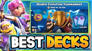 Top 5 BEST DECKS for the Double Evolution Tournament [upl. by Devi]