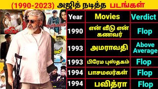 Ajith Kumar All Movies list 19902023  Ajith Kumar FilmiographyAjith AK62 Vijay LeoVijayAjith [upl. by Barbi953]