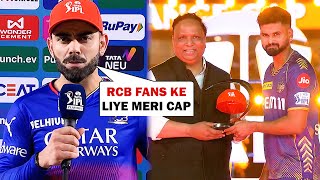 Virat Kohli emotional on winning Orange cap for runs in IPL Shreyas Iyer receives Award [upl. by Whipple608]