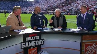 Lee Corsos headgear pick for Ohio State vs Penn State with KeeganMichael Key  College GameDay [upl. by Paola]