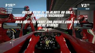 F1 2012 Fallo Épico Parada en Boxes Epic Fail on Pit Stop [upl. by Los]