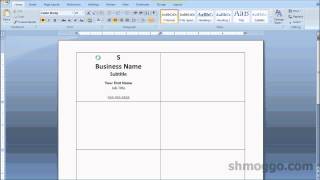 Printing Business Cards in Word  Video Tutorial [upl. by Orazio612]