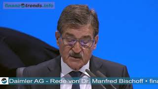 Daimler AG Hauptversammlung 2019 Rede Dr Manfred Bischoff Teil 2 [upl. by Otila]