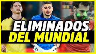 LOS QUE NO LLEGARON AL MUNDIAL  ELIMINADOS Y DECEPCIONES QUE NO ESTARÁN EN QATAR 2022 [upl. by Yedok]