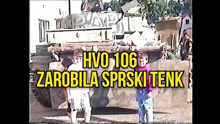 HVO 106 BRIGADA ORAŠJE ZAROBILA TENK CIJELI ORIGINAL SNIMAK [upl. by Ahsinot]